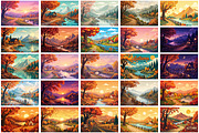 Autumn Fall Landscape Wallpaper, a Wallpaper Graphic by Forhadx5 (Thumbnail 3 of 9)