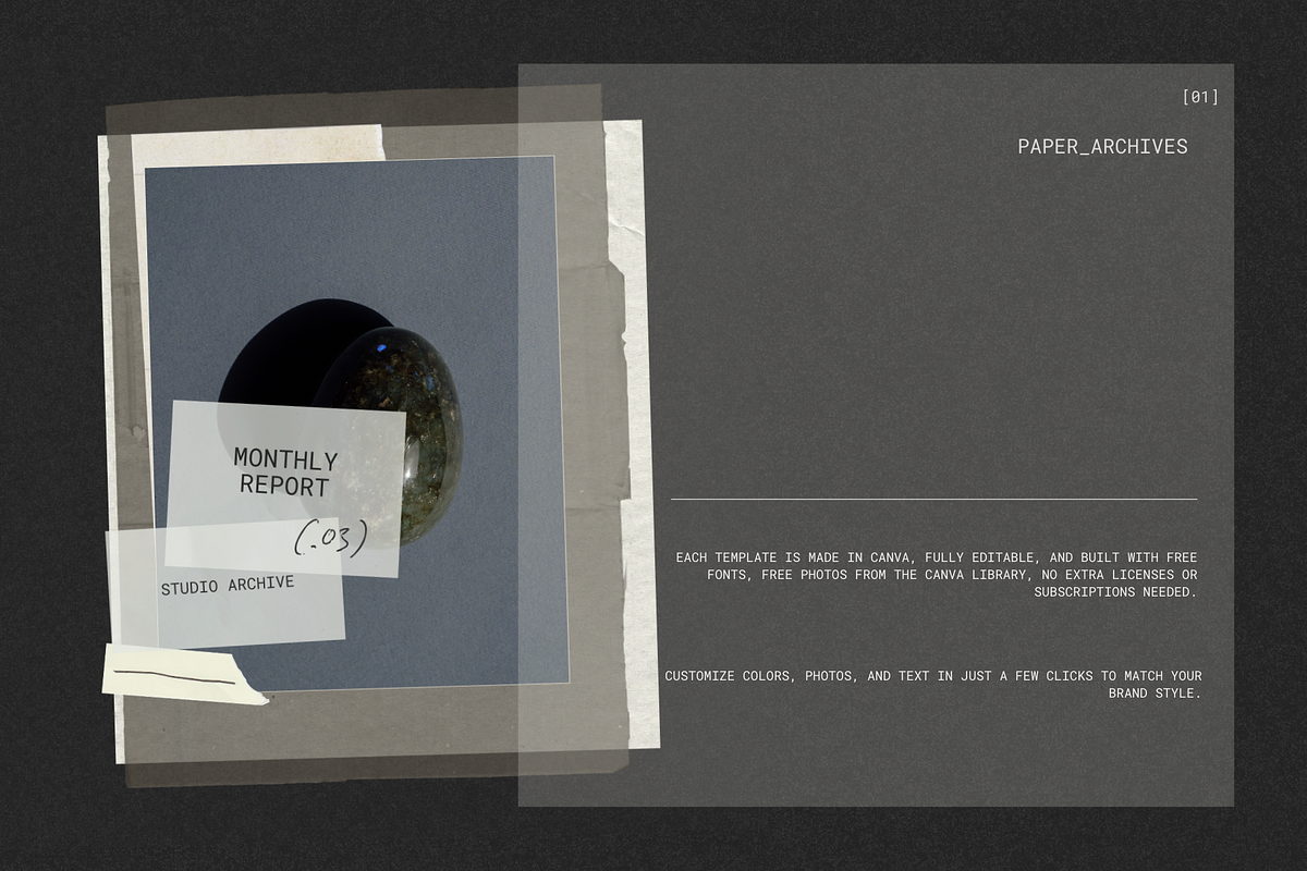 Paper Archives Social Media Template, a Social Media Template by Alina Karpenko (Photo 2 of 9)