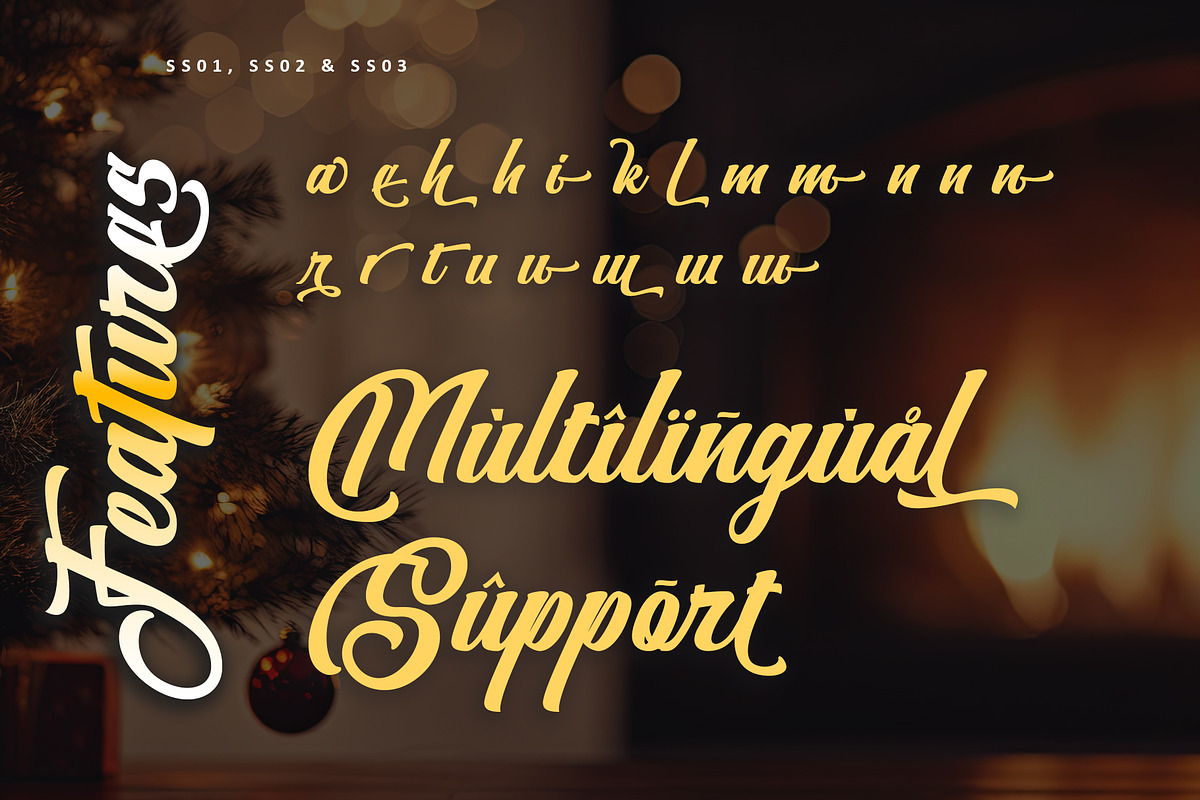 Christmas Hearths – Christmas Script, a Script Font by Letterara (Photo 14 of 15)