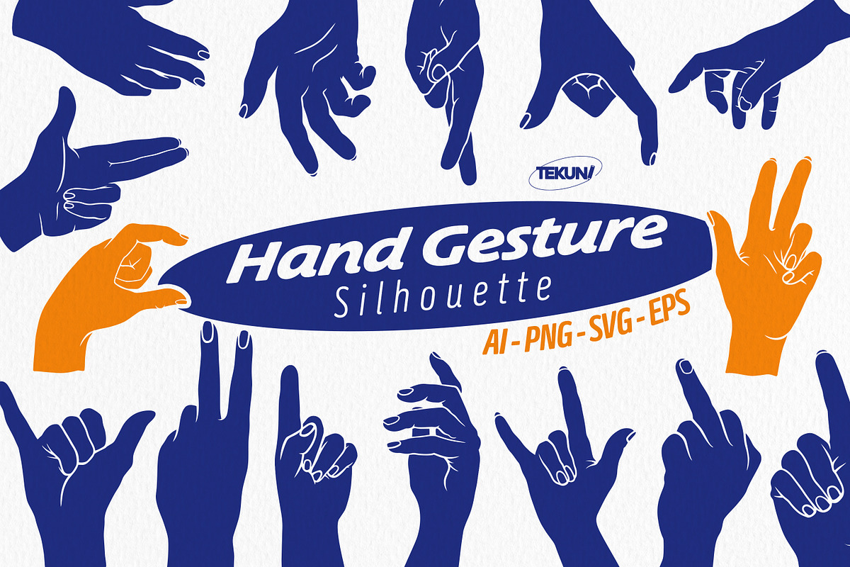 Hand Gesture Silhouette, an Illustration by Tekuni (Photo 1 of 8)