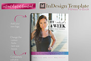 Fitness e-Book | InDesign Template, a Magazine Template by Planner Templates (Thumbnail 1 of 11)
