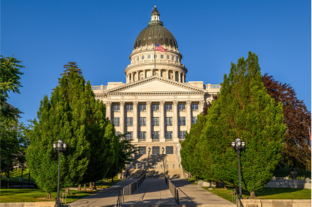 Utah State Capitol building on a, an Architecture Photo by Nick Fox