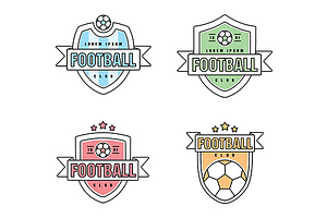 Footbal, Soccer Club Vector Logo