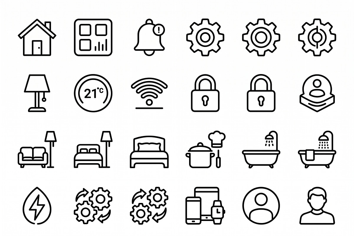 Vector Modern Mobile UI Icons, an Outline Icon by adenpinkstore (Photo 14 of 14)
