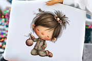 Christmas Pajama Party Clipart, an Illustration by Craft Nest (Thumbnail 10 of 11)