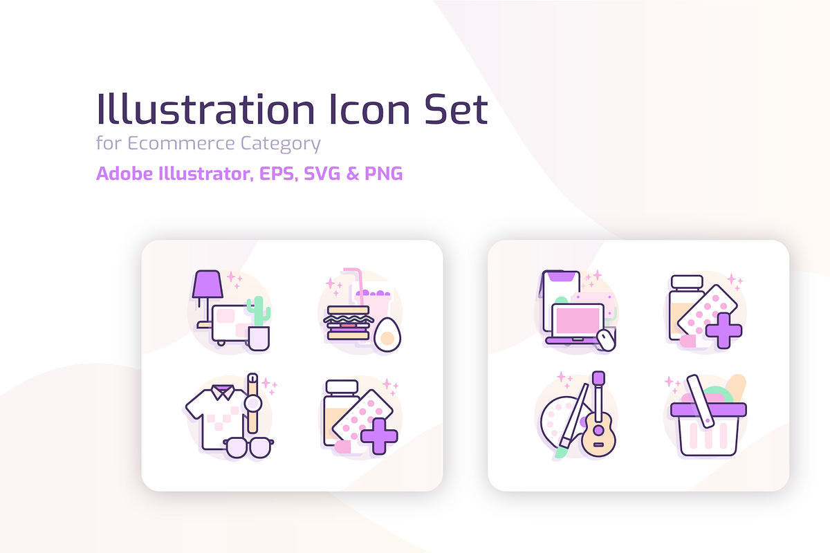 Ecommerce Illustration Icon Set, an Icon by kecikreative (Photo 1 of 4)