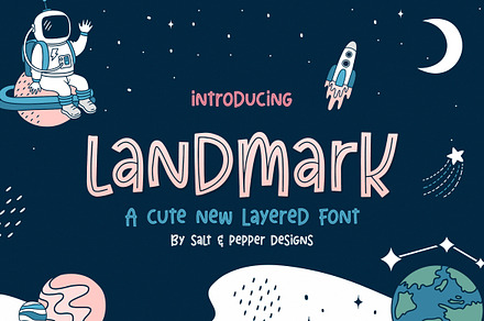 Landmark Font Trio, a Font by Salt & Pepper Designs