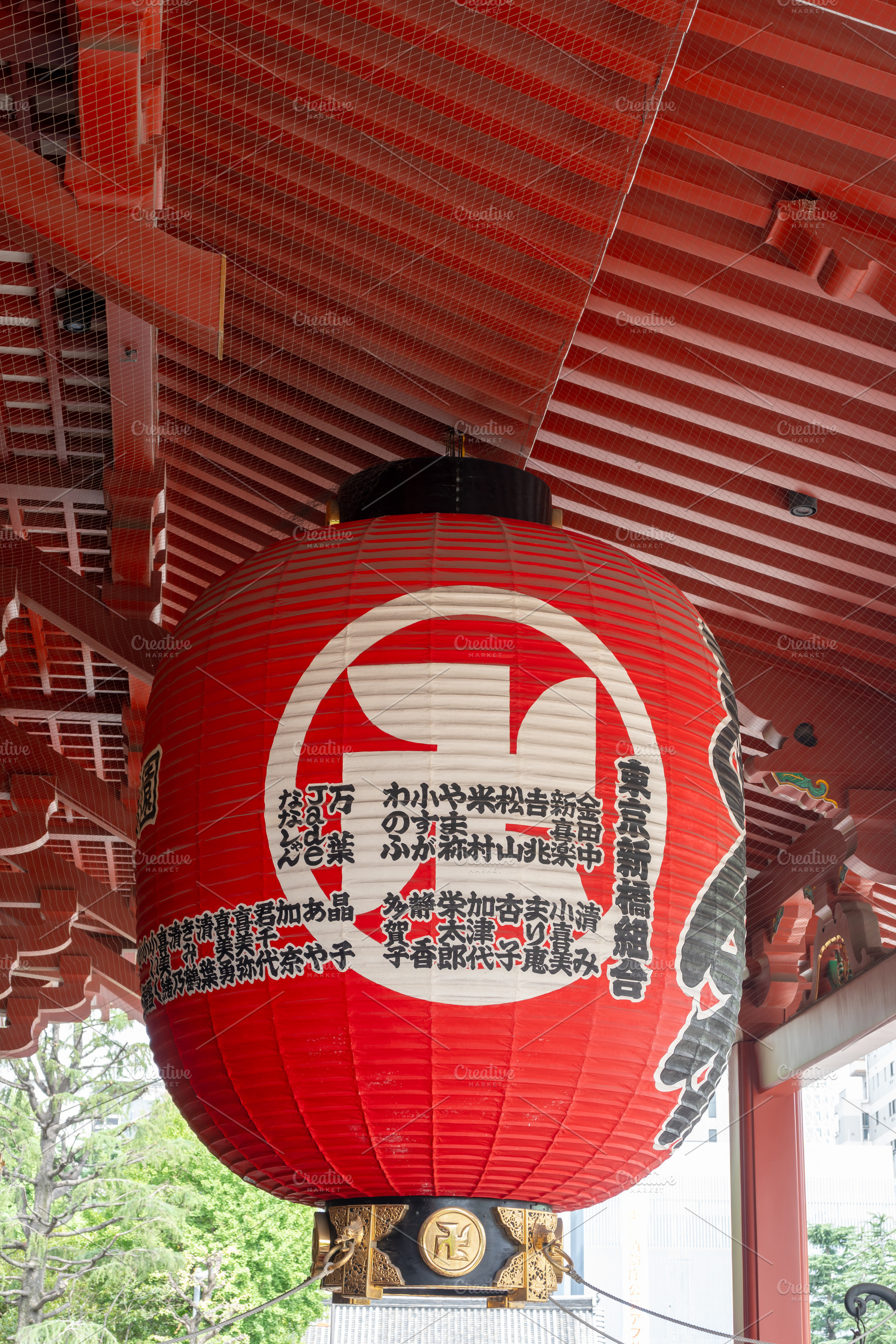Kaminarimon Gate Lantern at Senso-ji Temple in Tokyo, Japan, an Architecture Photo by GoodGoods