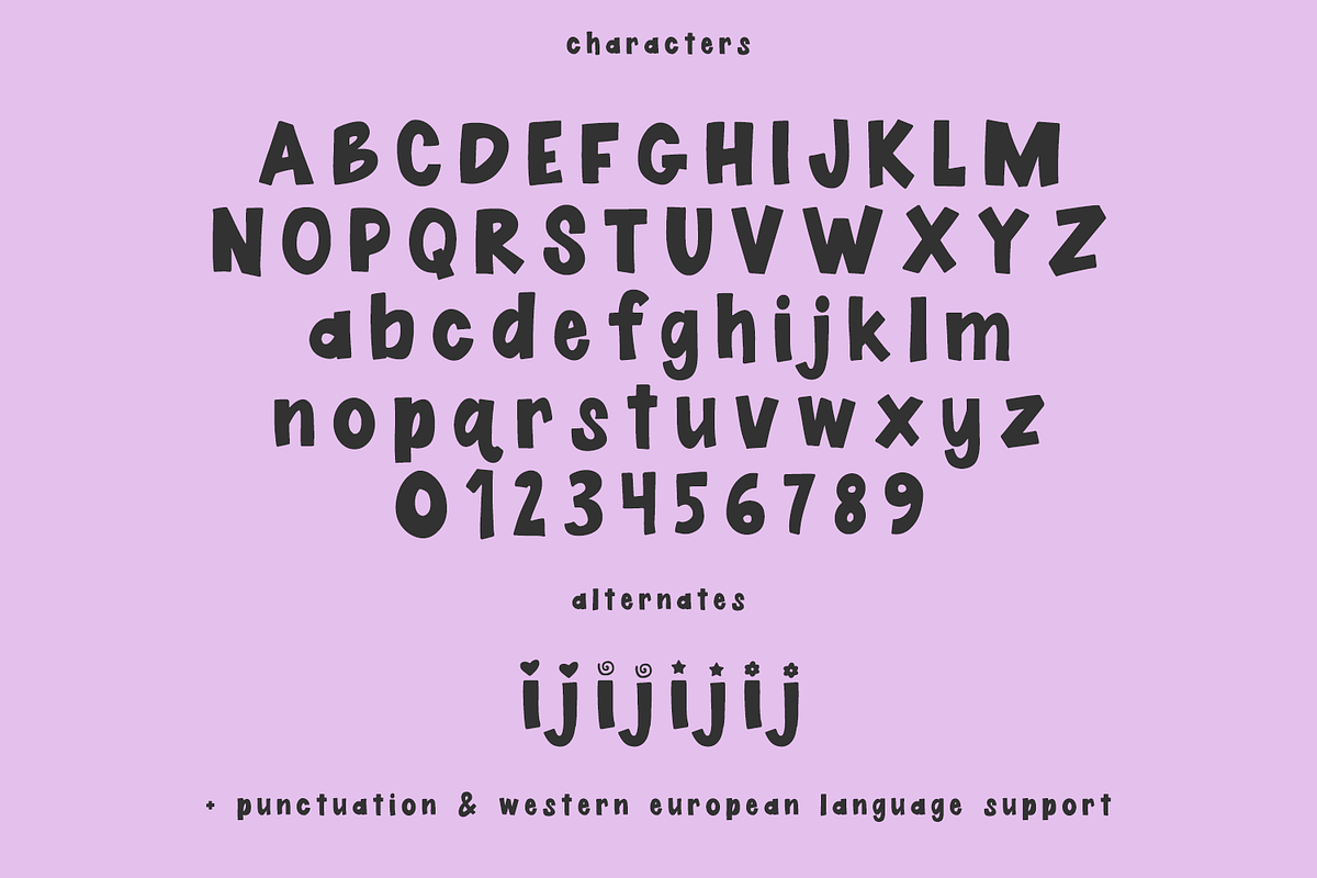 Weird Girls Club Sans, a Handwritten Font by Beck McCormick (Photo 10 of 10)