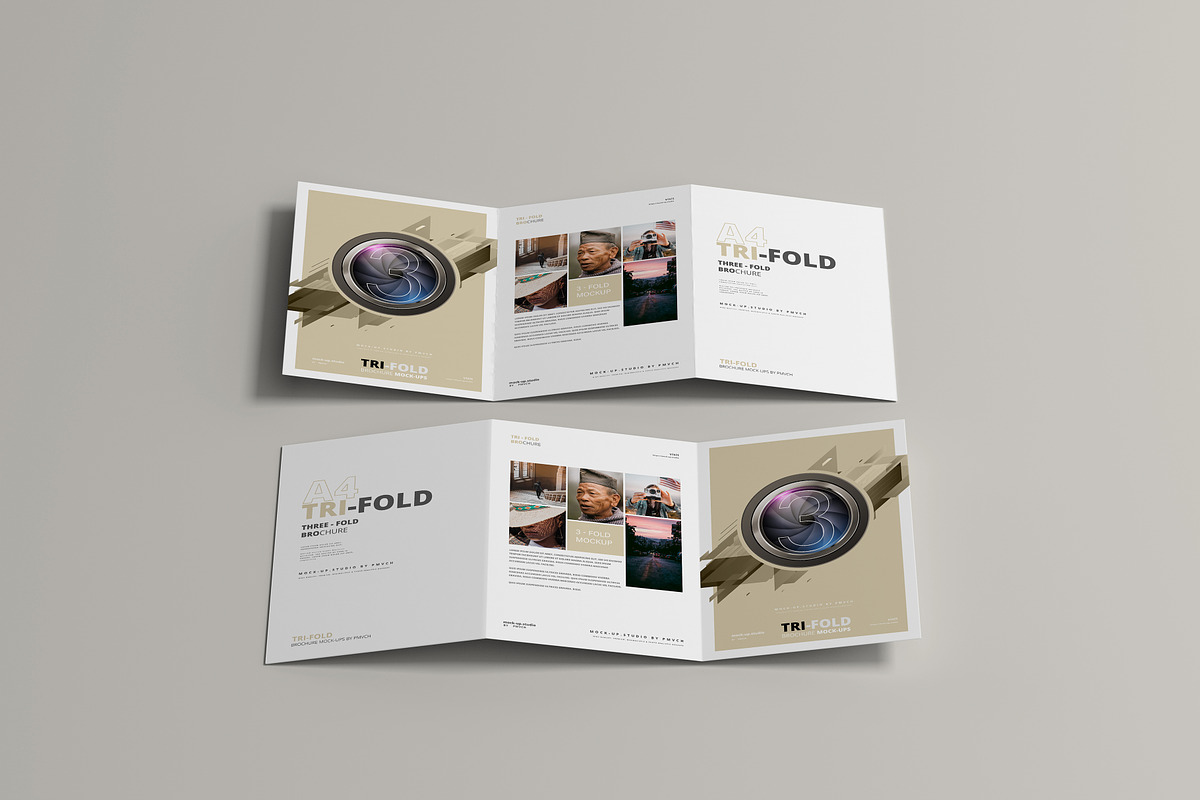 165 Brochure Mock-ups Big Bundle, a Print Template by pmvch (Photo 108 of 170)