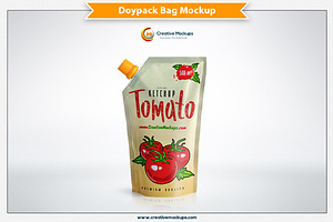 Corner Spout Doypack Bag Mockup