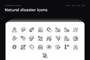 Natural disaster icons, an Outline Icon by Wencory (Thumbnail 2 of 3)