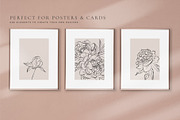 Line Art Peonies Illustrations, a Decorative Illustration by La Petite Line Art (Thumbnail 8 of 11)