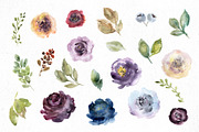 Watercolor Hand-painted Rose Flowers, an Object Graphic by GraphicsDish (Thumbnail 2 of 3)