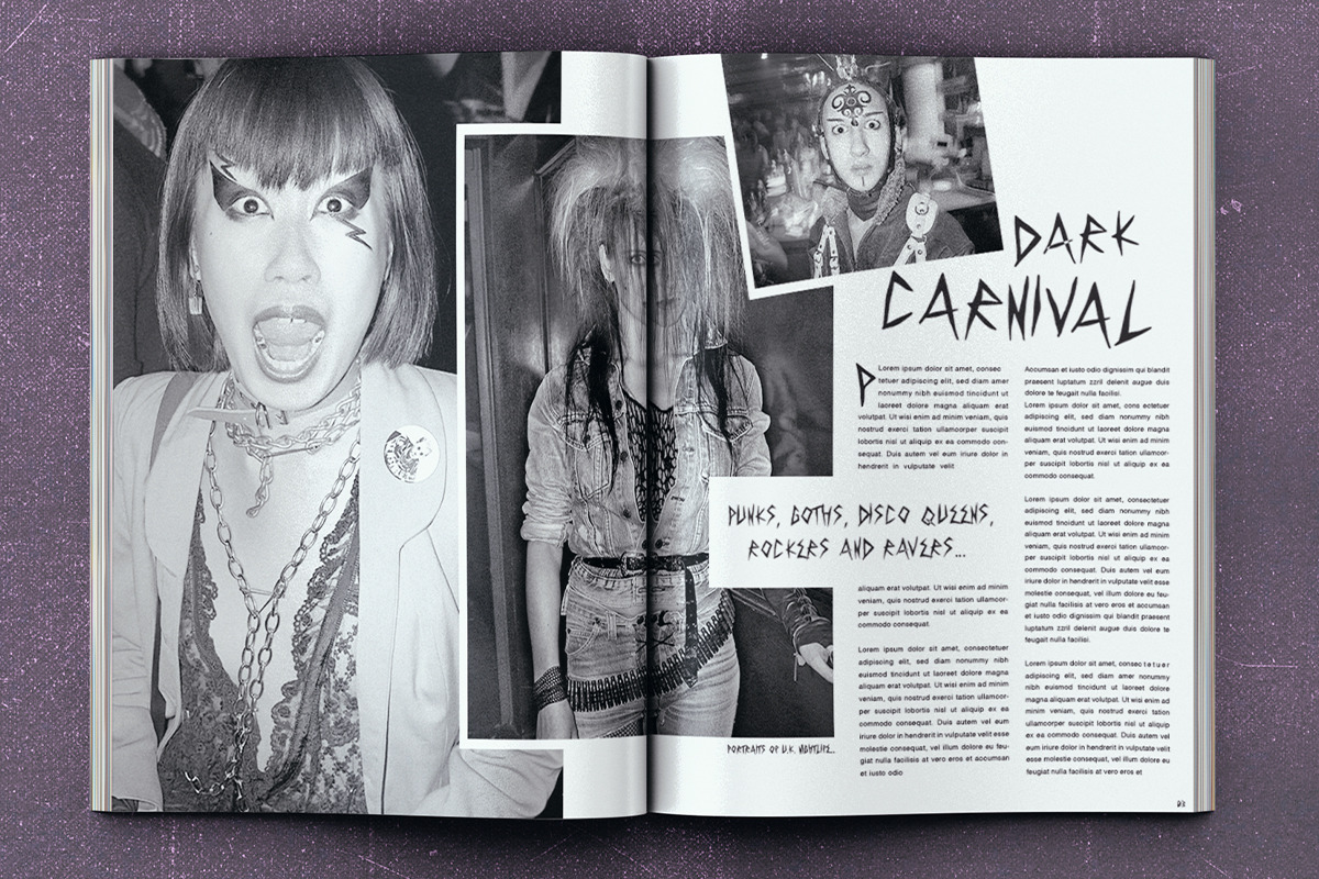 ÜBER — Punk Rock Display Font, a Sans Serif Font by Mikey Weeks (Photo 5 of 7)