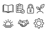 380 Customer Service Icon Set, an Outline Icon by adenpinkstore (Thumbnail 13 of 19)