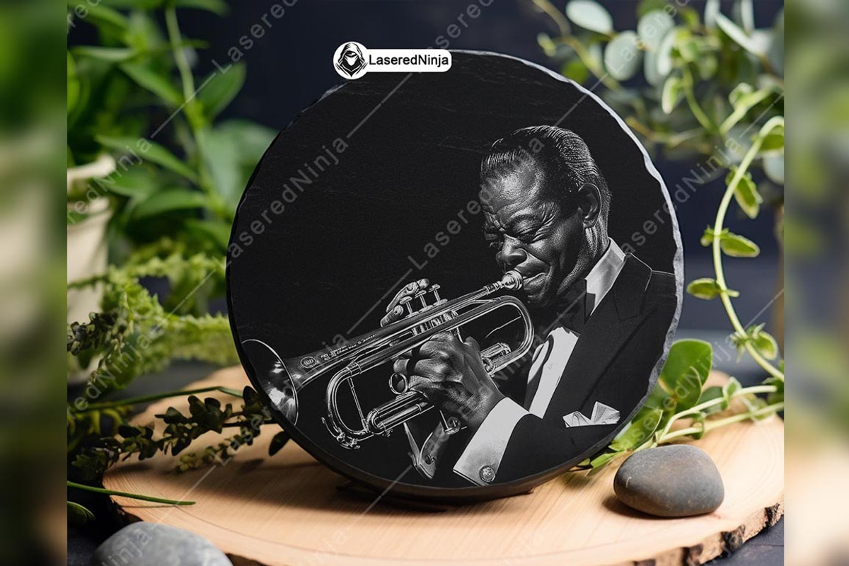 Louis Armstrong Playing Trumpet Jazz, a Background Graphic by LaseredNinja (Photo 6 of 7)