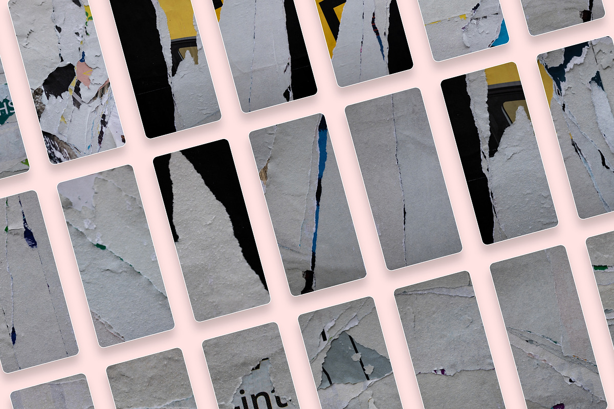 Walls of Berlin Torn Paper Textures, a Texture Graphic by Nomad Visuals (Photo 2 of 10)