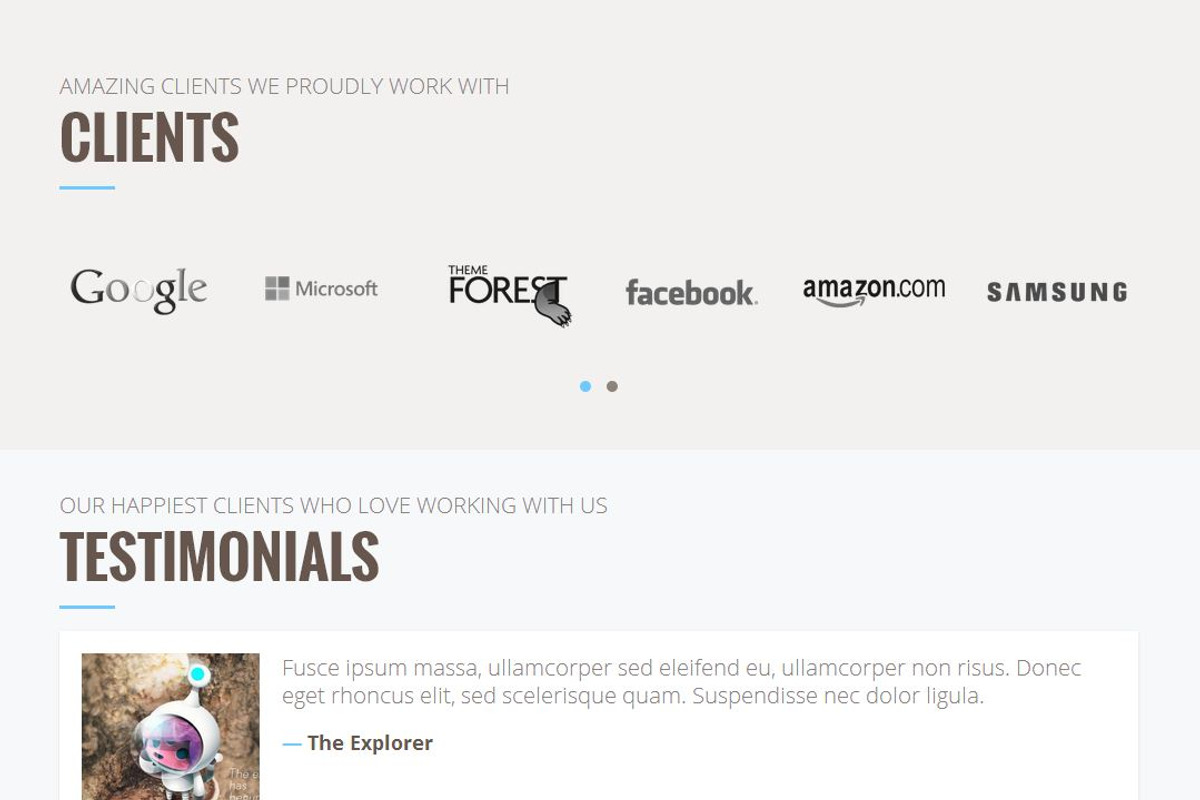 Debut - The Ultimate Portfolio Theme, a WordPress Template by TymBerry (Photo 5 of 5)