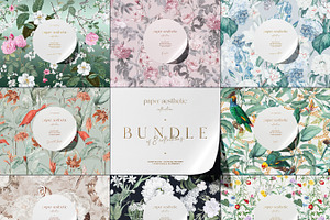 Floral Pattern Pack Bundle of 8