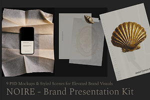 NOIRE Brand Presentation Mockup Kit