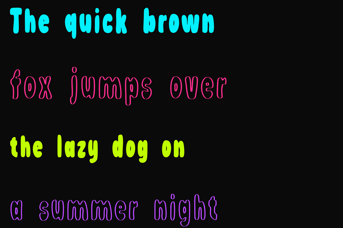 Jello — Bubble Display Font Duo, a Handwritten Font by Lettra Studio (Photo 3 of 22)