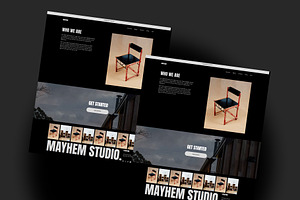 Squarespace Template - Mayhem Studio