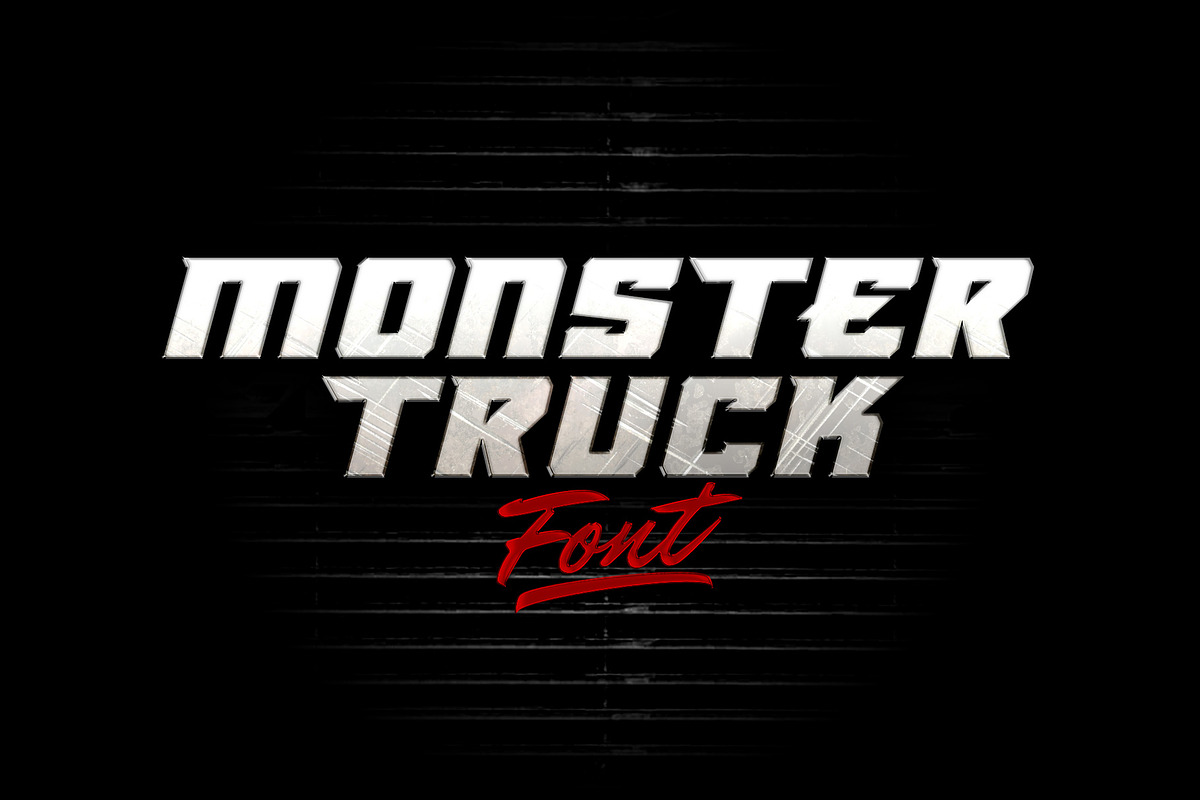 Monster Truck Font, a Font by Alphabet Agency (Photo 1 of 6)