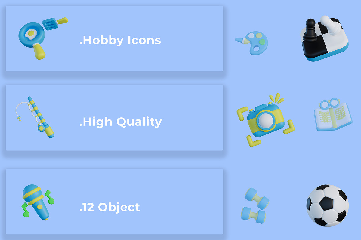 3D Hobby Icon, an Object Graphic by Artnivora.Std (Photo 3 of 4)