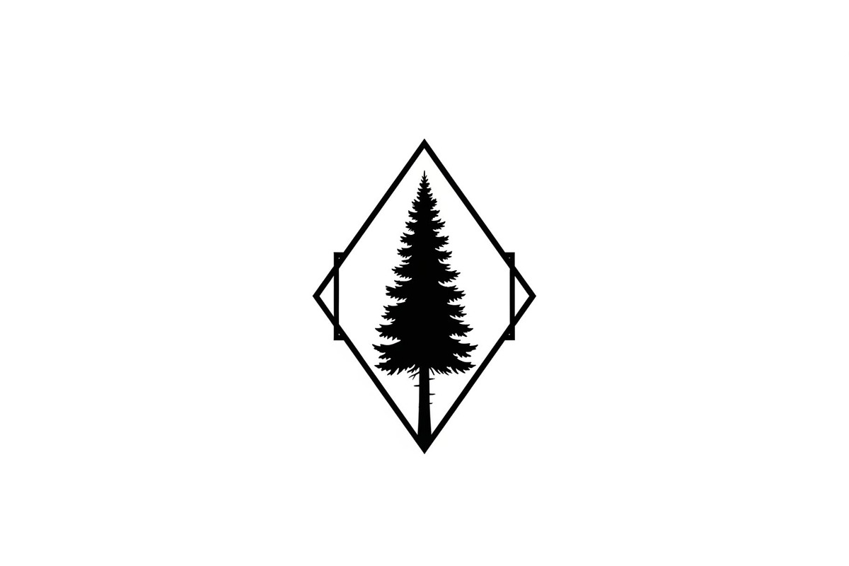 Geometric Pine Tree Emblem Bundle, an Illustration by Creativeshirt (Photo 31 of 31)