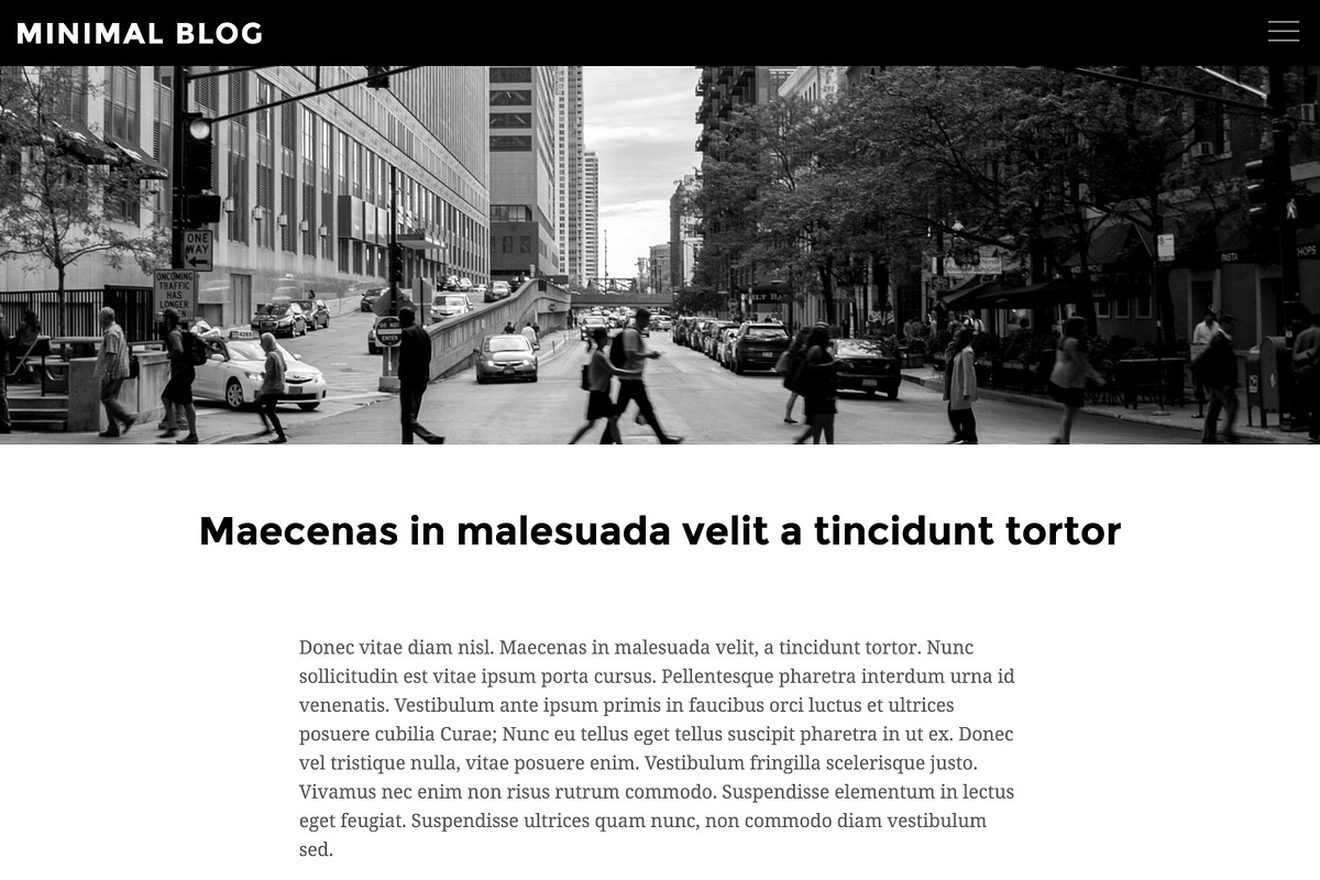 Minimal Blog Drupal 7 Template, a Websites & App Template by MarkVI (Photo 3 of 5)