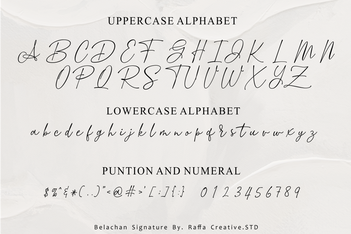 Belachan Signature, a Script Font by Raffa Creative (Photo 7 of 9)