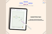Little Bunny Notes Clipart Set, an Animal Illustration by Annyillustration (Thumbnail 4 of 5)