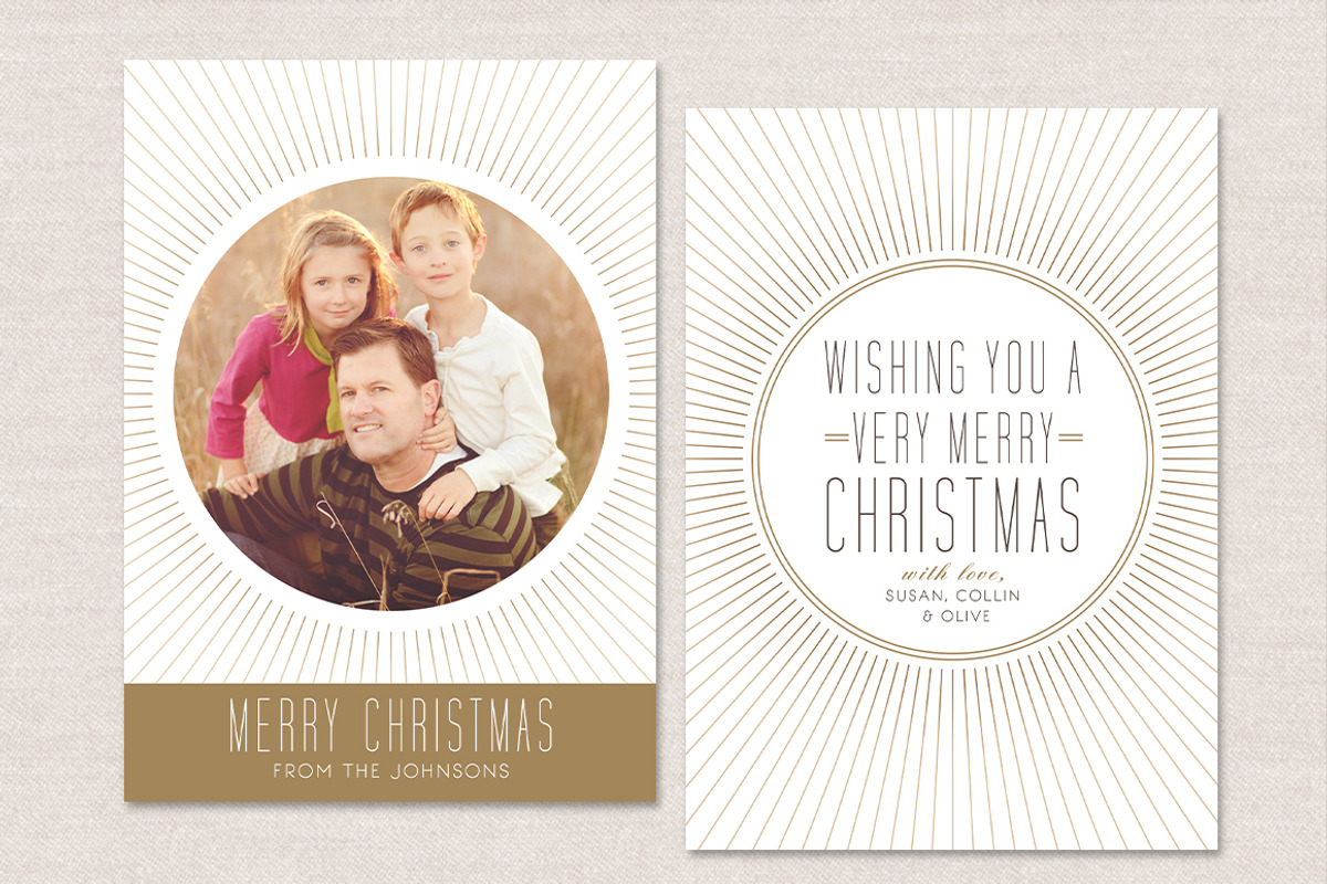Christmas Card Template CC022, a Card Template by OtoStudio