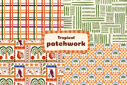 Tropical patchwork patterns, a Pattern Graphic by Tani Kuzminka (Thumbnail 8 of 9)