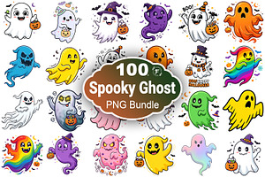 Halloween Spooky Ghost Clipart