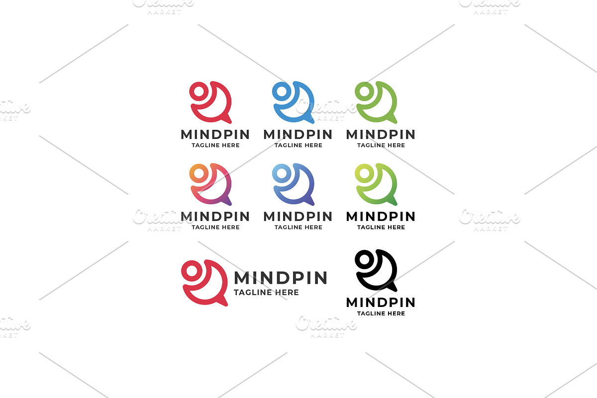 Mind Pin Logo, a Branding & Logo Template by Design_Planet