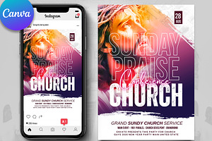 Jesus Church Flyer Template, a Flyer Template by Psd Templates