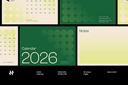 Nature Line Calendar Template, a Stationery Template by Neermana (Thumbnail 1 of 4)