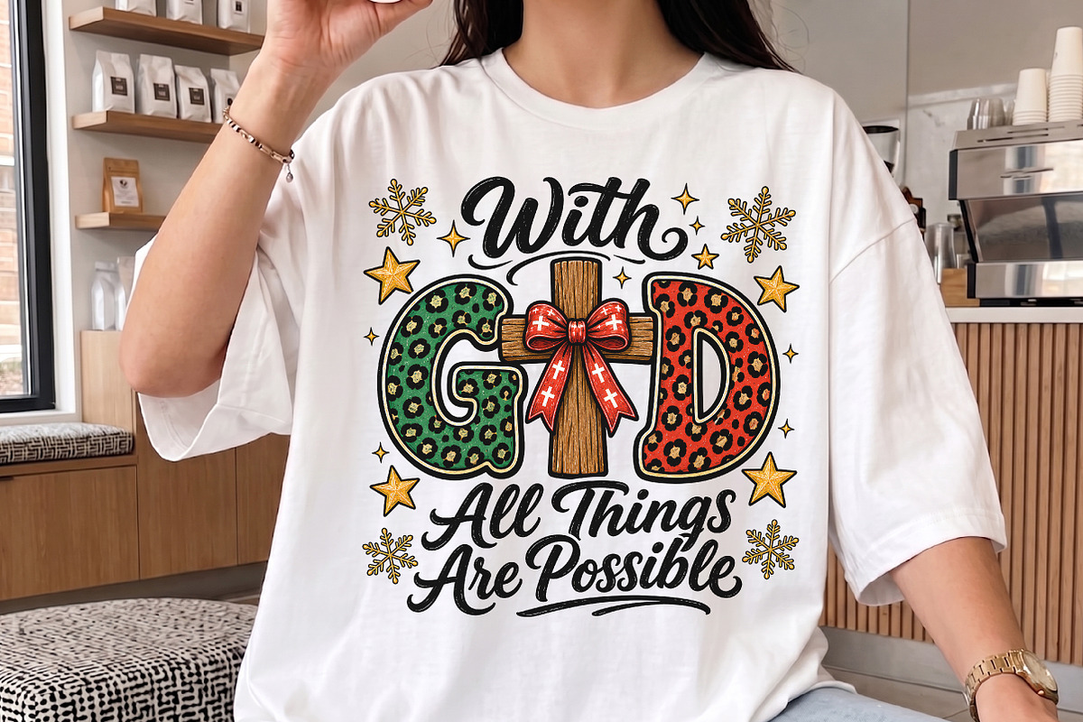 With God All Things Are Possible PNG, a Seasonal Illustration by Libby Wishes (Photo 3 of 4)