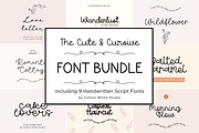 The Cute and Cursive Font Bundle, a Handwritten Font by Sofia Skoog (Thumbnail 1 of 10)