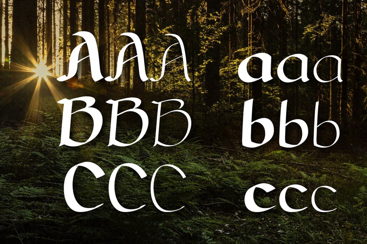 Celtic Script Font 'Moria', a Font by FontMasons (Photo 3 of 3)