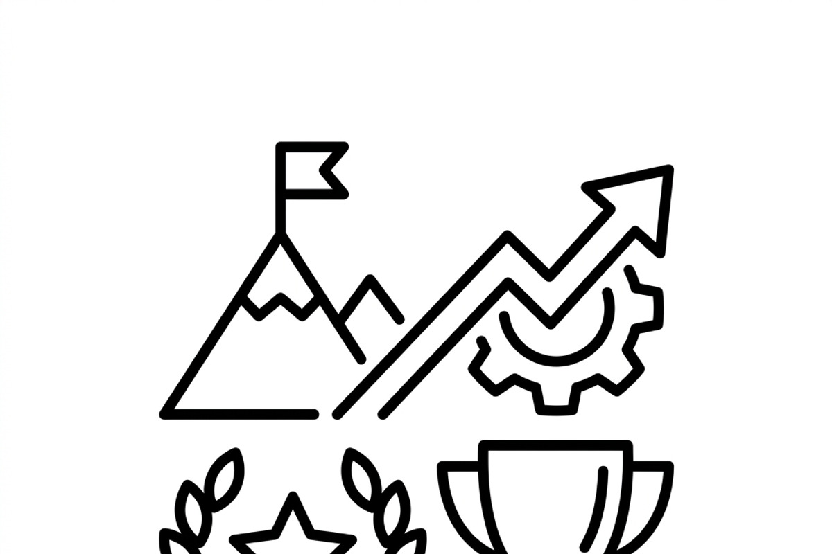 34 Business Growth Planning Icons, an Outline Icon by adenpinkstore (Photo 3 of 11)