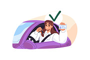 Education in driving school set, a Transportation Illustration by PaperTrident (Thumbnail 6 of 7)