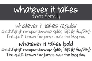 Whatever It Takes Font Family