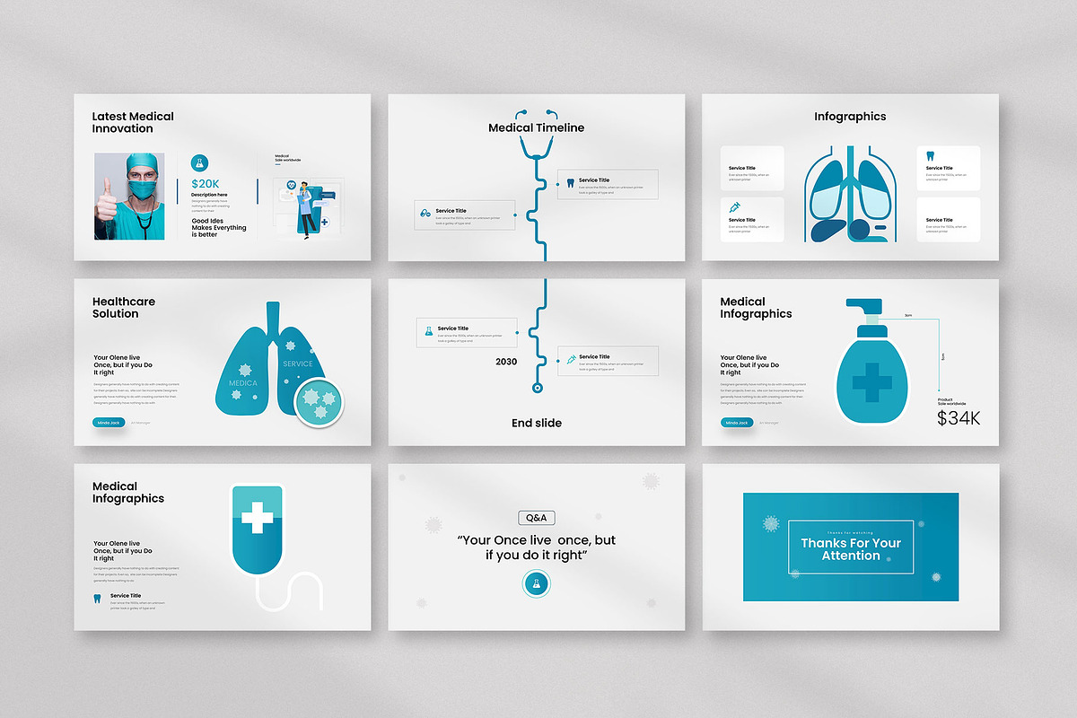 Medical- Healthcare Solution, a Presentation Template by KreateTribe (Photo 2 of 6)
