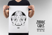 12 Zodiac Girls. Vector set., a Person Illustration by Varvara Gorbash (Thumbnail 2 of 8)