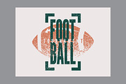 American Football grunge vector set., a Sport Illustration by PoPaShop (Thumbnail 3 of 6)