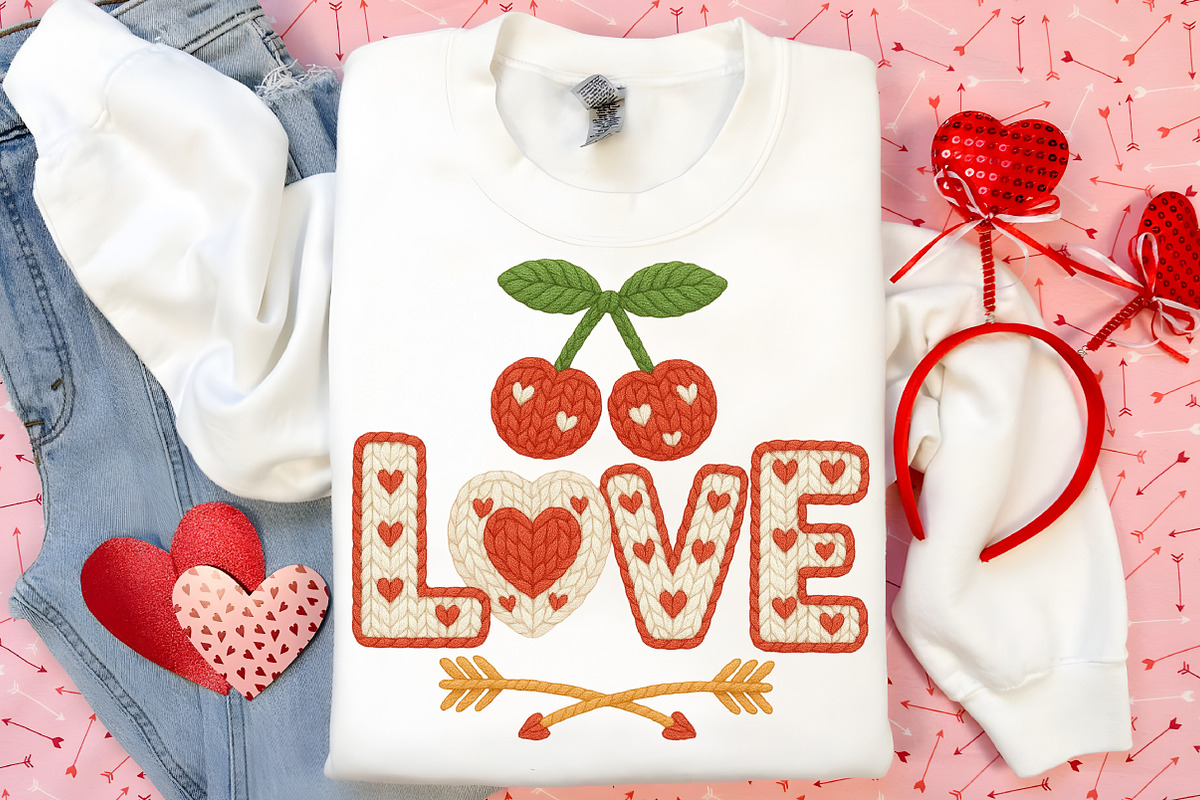Love Embroidery PNG, Valentine's Day, an Illustration by Canvas Craft (Photo 4 of 7)