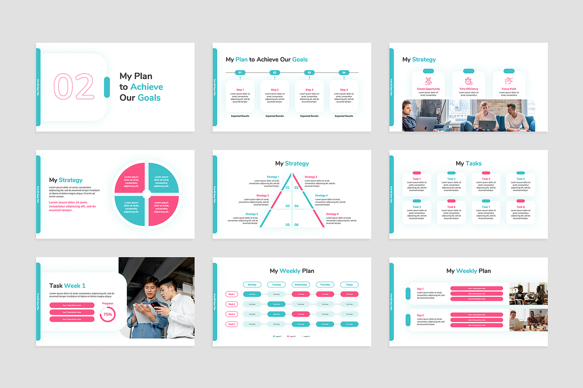 First 90 Days Plan Template, a Presentation Template by Flat Icons